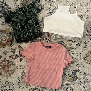 bundle of crop tops